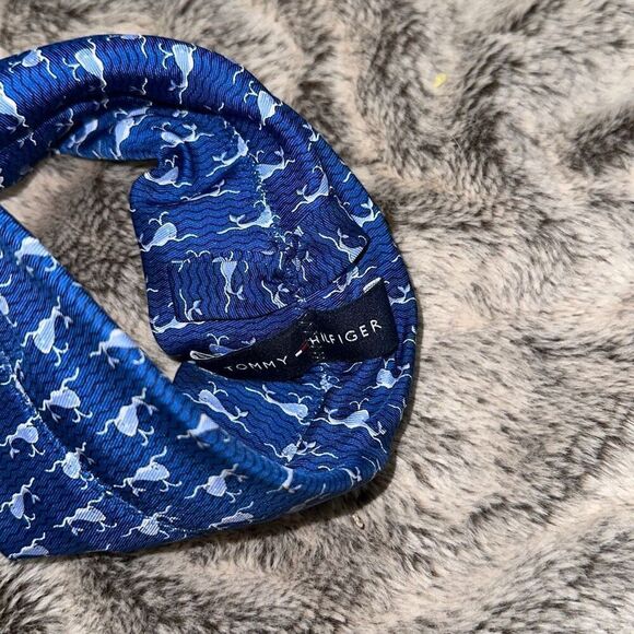 Men’s tie made into a dog leash blue Tommy Hilfiger | Sz OS - Picture 5 of 5